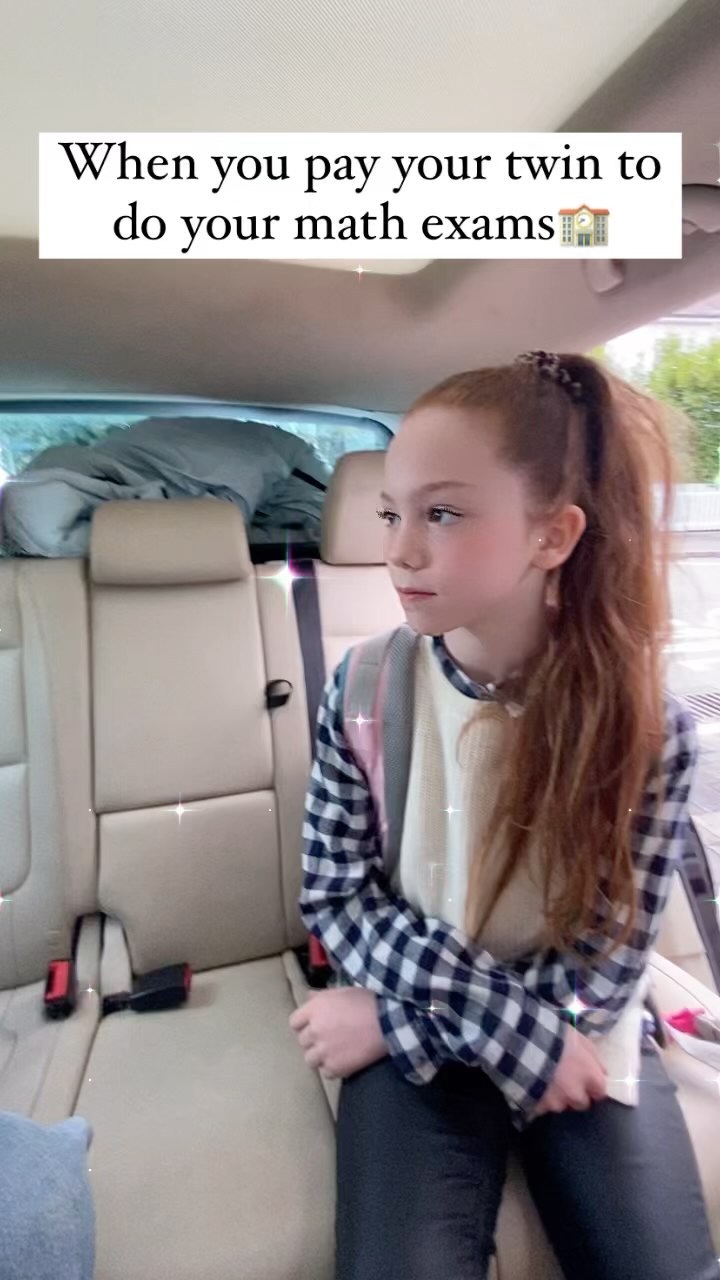 Tolle Vorteile als Zwilling 😜 #twinssisters #schule #prüfung #sisterfuntime #funnyvideos #golittlero