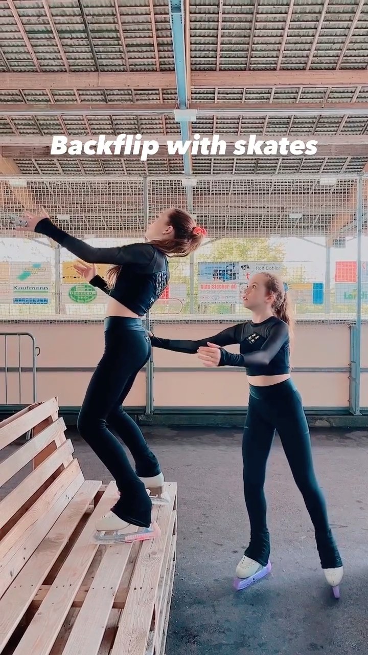 Let’s try a backflip with skates 😂 #funny #jokes #fail #iceskate